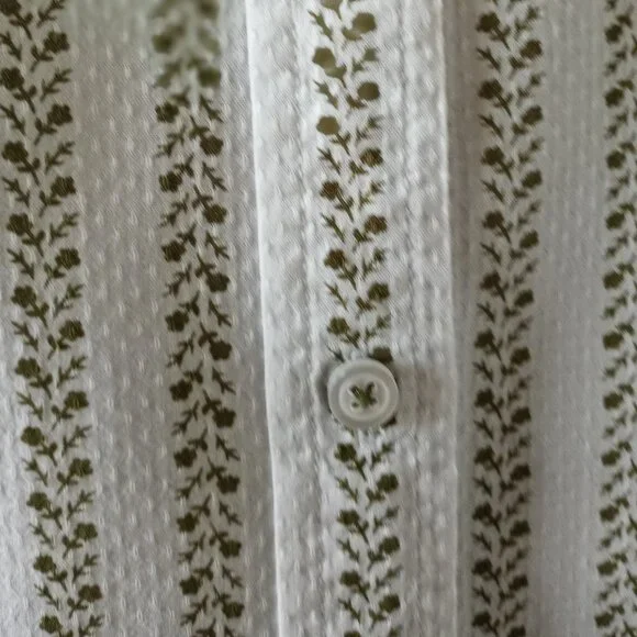 'Talbots' 100% Cotton LS Blouse XL EUC - Picture 6 of 10